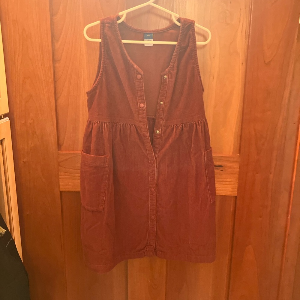 Sleeveless Corduroy Dress in Rust, sz 5T